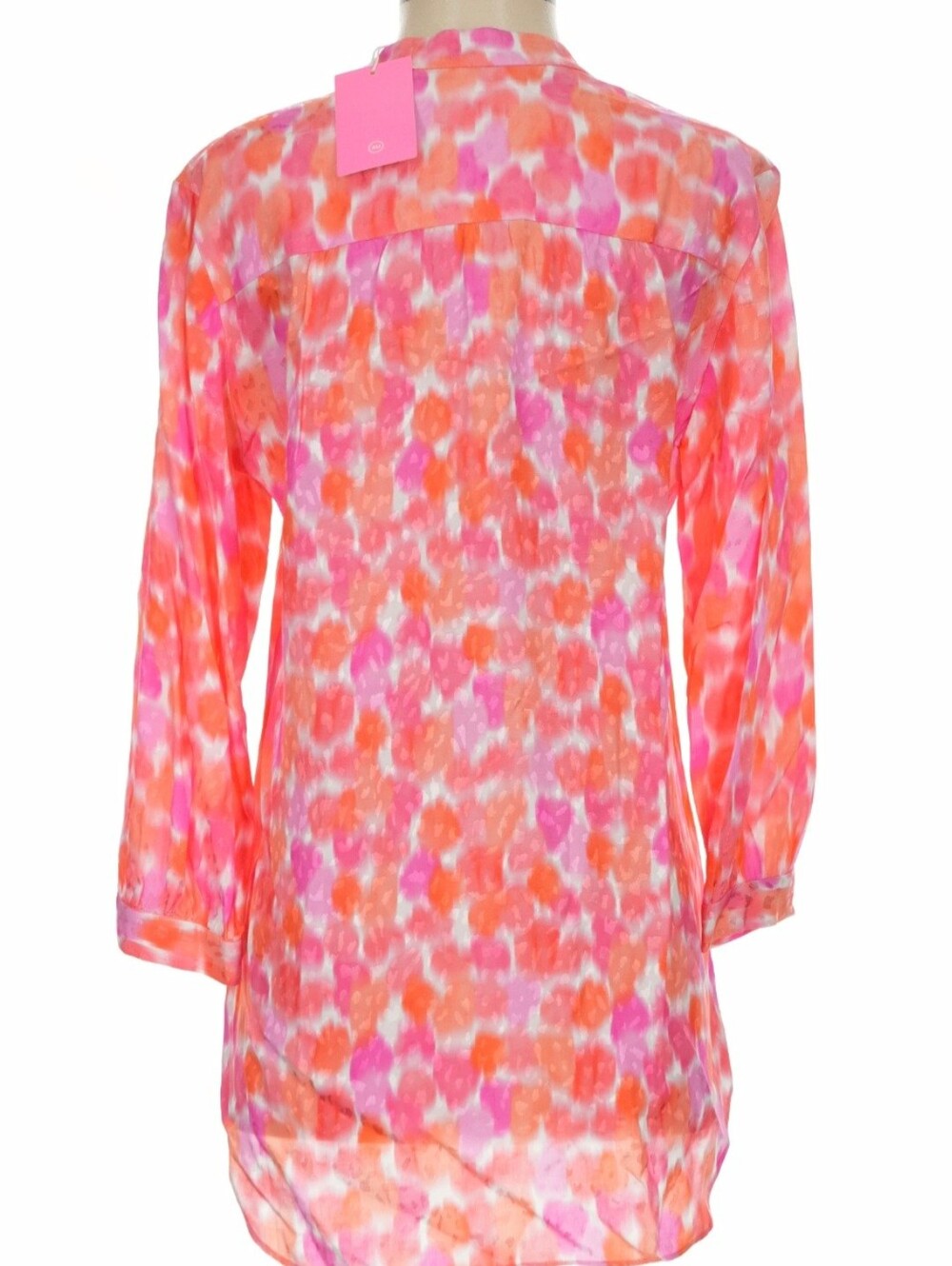 Amanda Uprichard NWT Everyday Top in Vibrant "Rosato" watercolor floral print XS - Picture 2 of 9